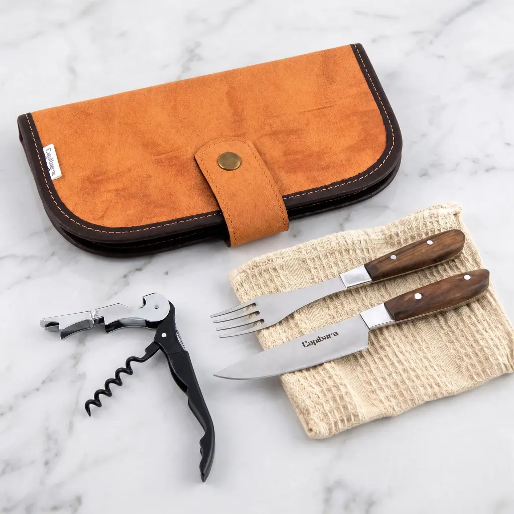 Estuche De Cubiertos Premium Tradicionales Con Accesorios