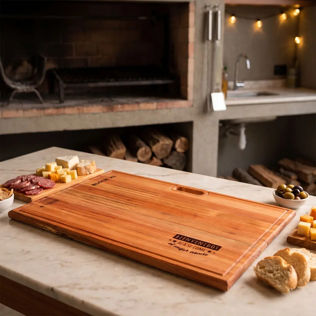 Tabla De Madera Block Gourmet Xl 80 X 60 X 3 cm (capibara)