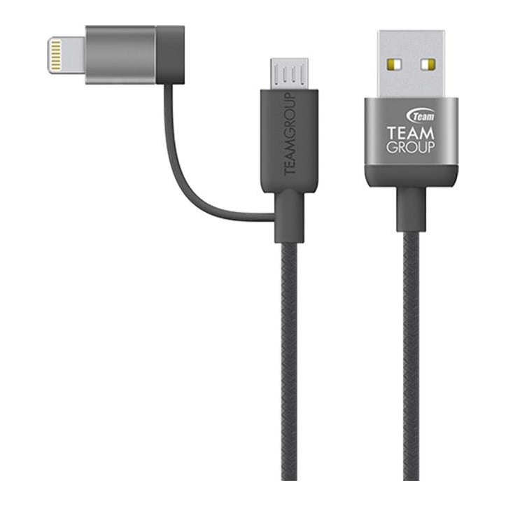 Team Group Cable Wc06 2 En 1 20cm Gray