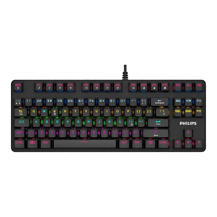 Philips - Teclado G901 Gaming Mecanico USB 104keys Mix Ligth