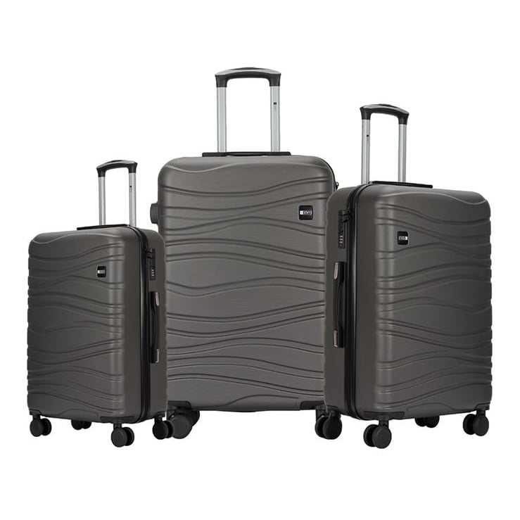 Zom Valijas Rígidas Zl-s052dk - Set X 3 Medidas - Wavy Carbono