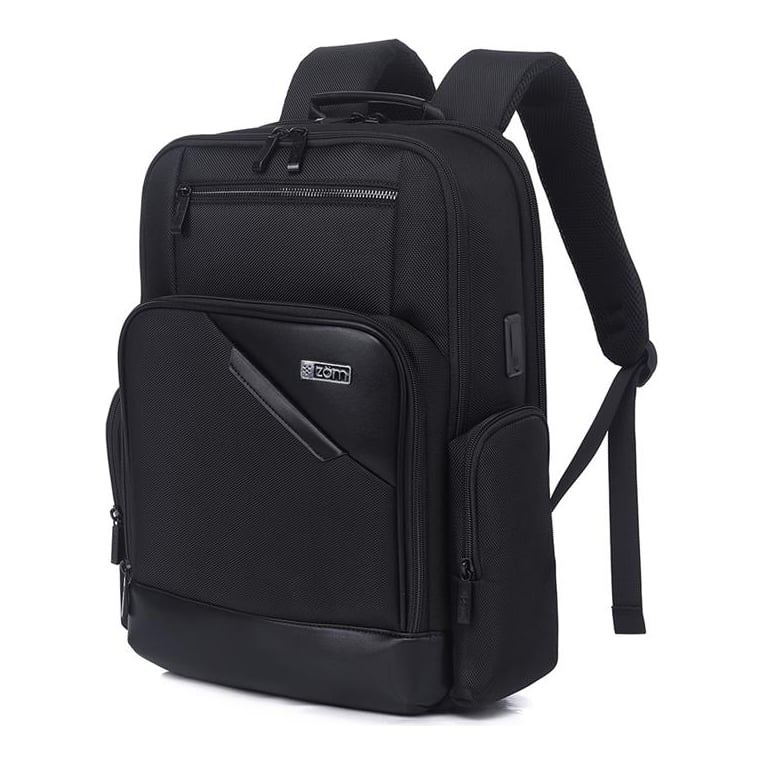 Zom Mochila Zurich Zb-924bk Black 15.6" USB & USB-C