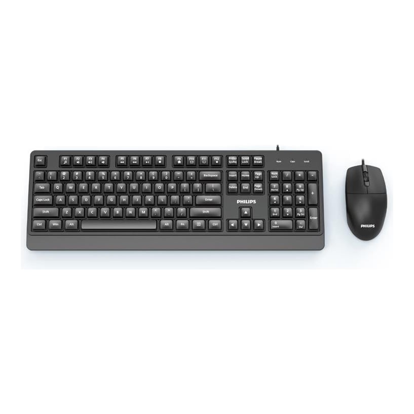 Philips Tec+mou Series 2000 USB 1200dpi 104keys Black