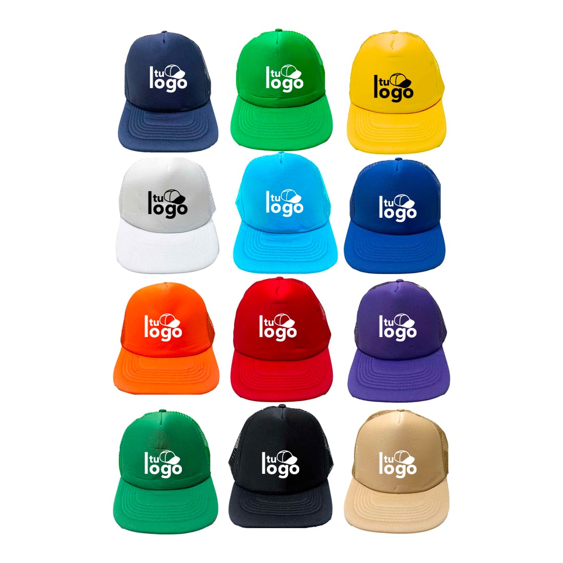 Gorra Trucker Frente Color