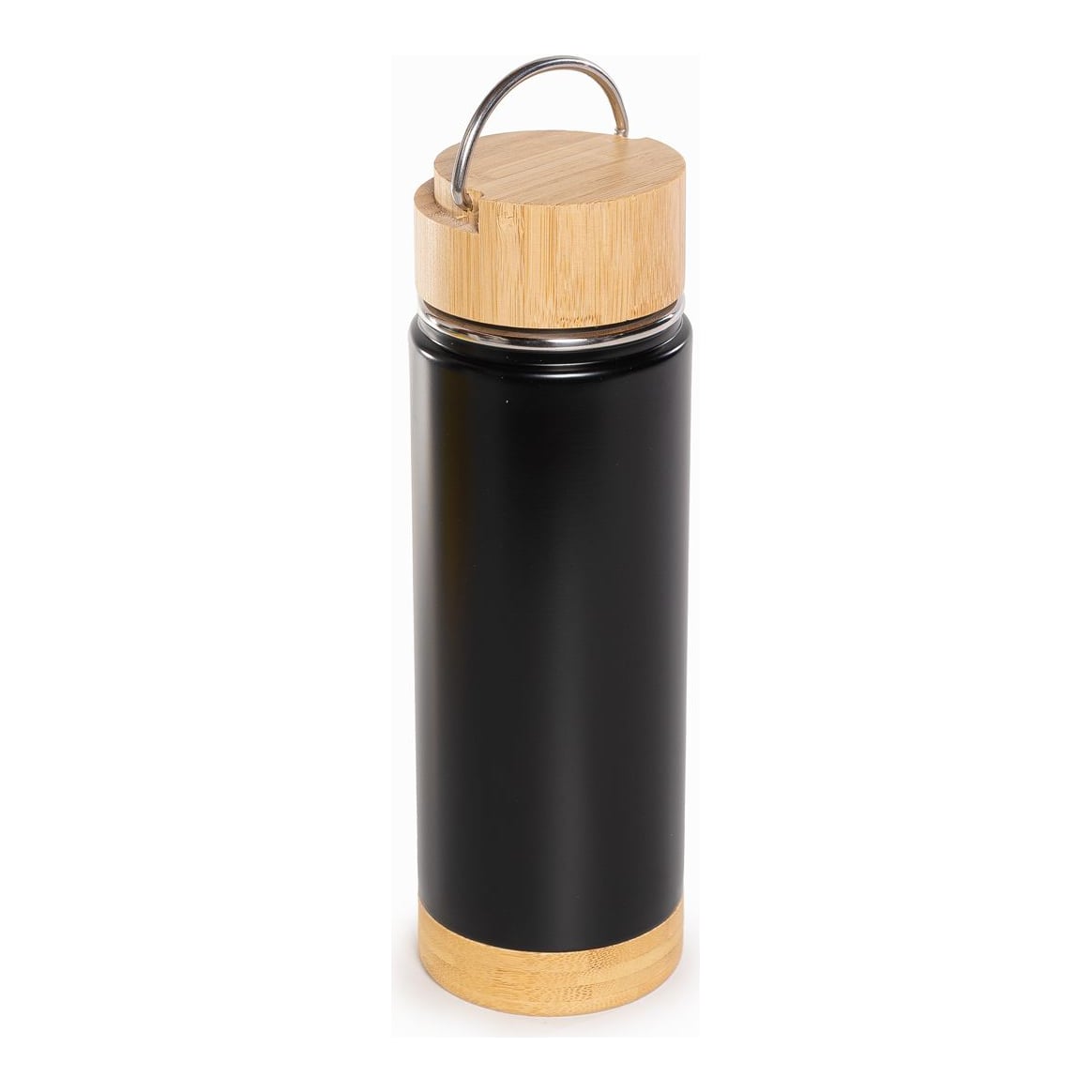 Botella Térmica Acero Y Bamboo 350 ml