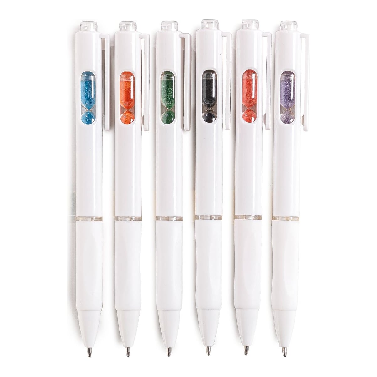 Bolígrafo Sand Timer Retráctil Blanco