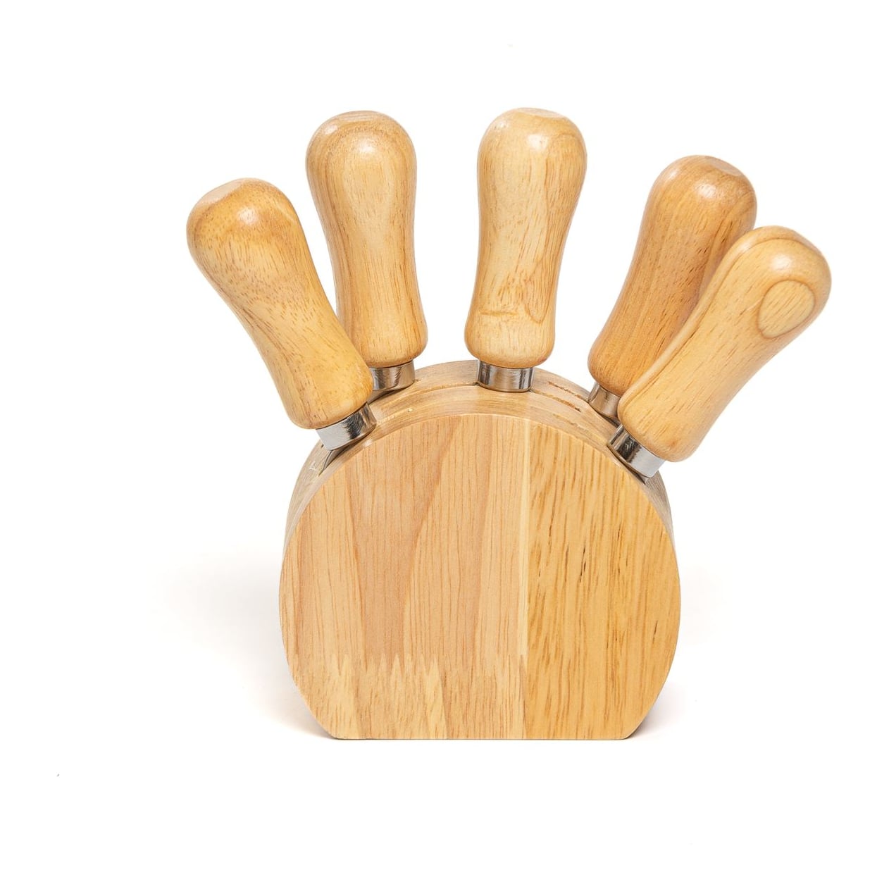 Juego Para Queso Madera Acero