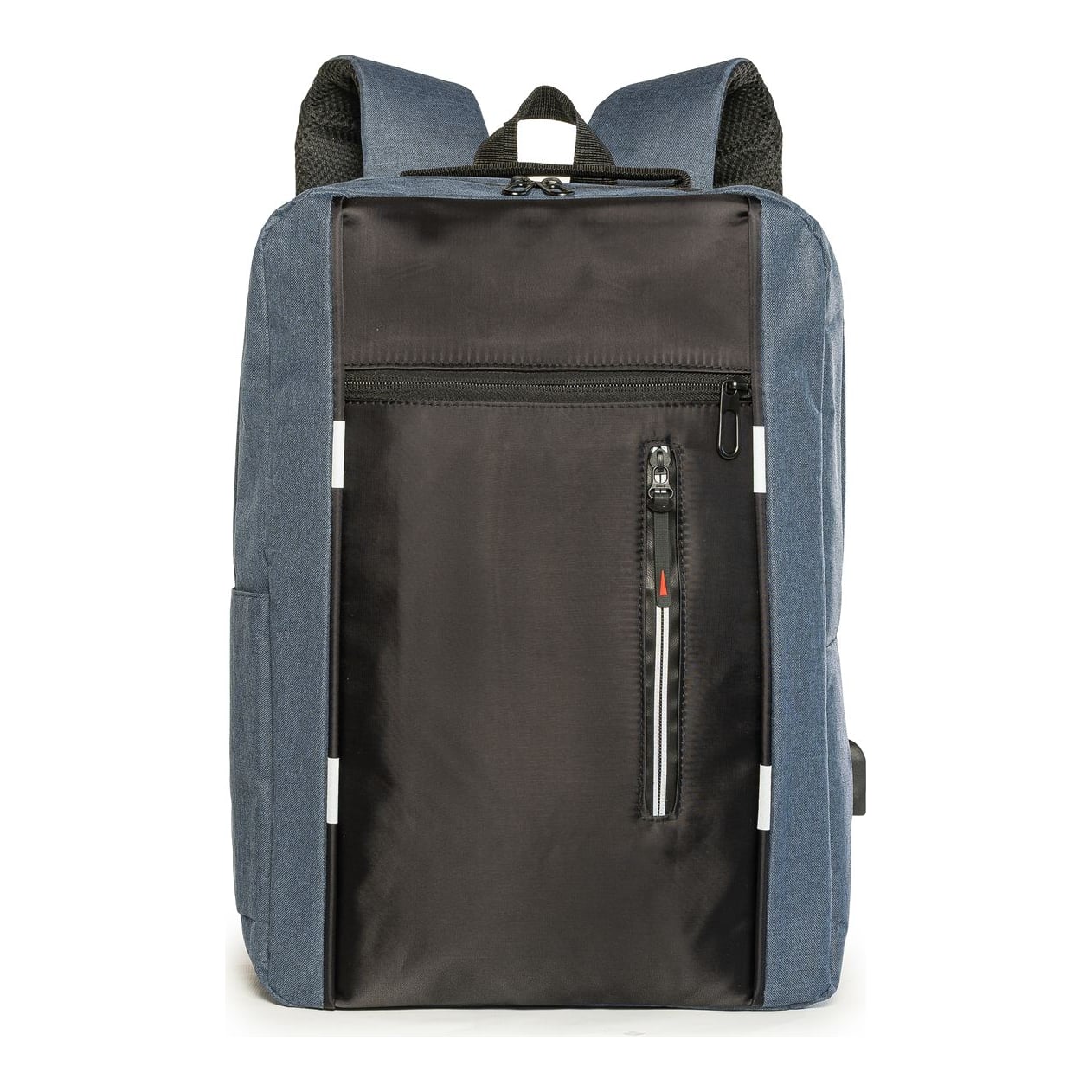 Mochila Notebook Con USB Azul