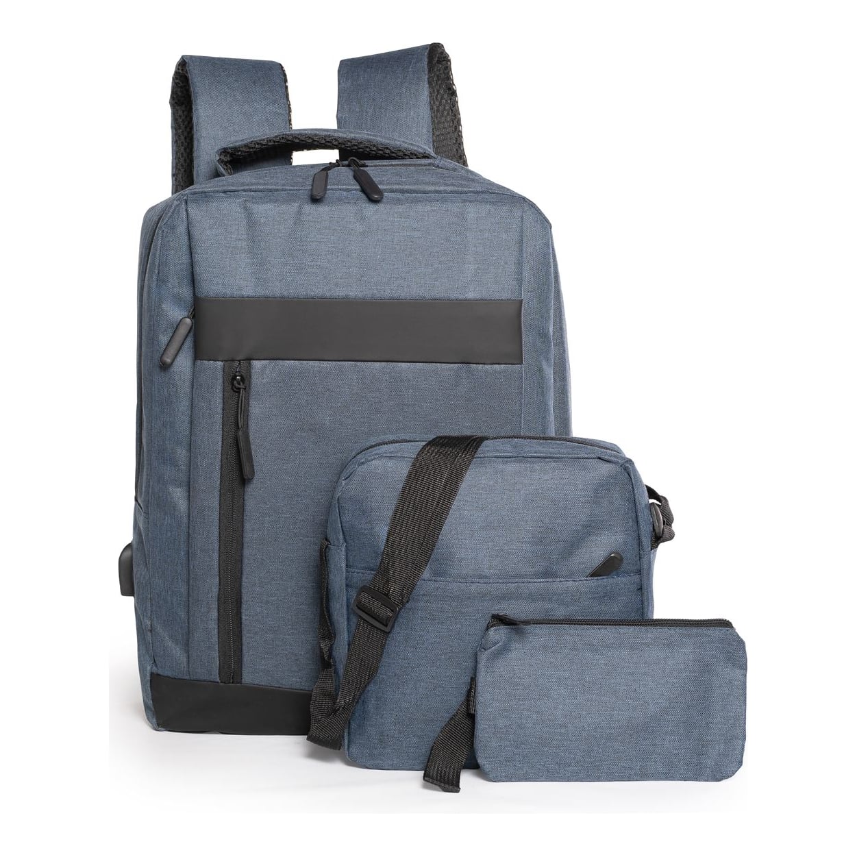 Mochila Porta Notebook Con Bandolera Poliéster