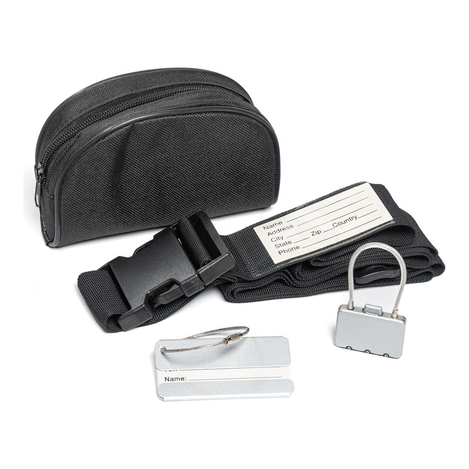 Set De Viaje Con Candado Y Cinturón