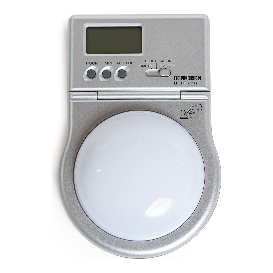Reloj De Mesa Plástico Con Luz Y Alarma