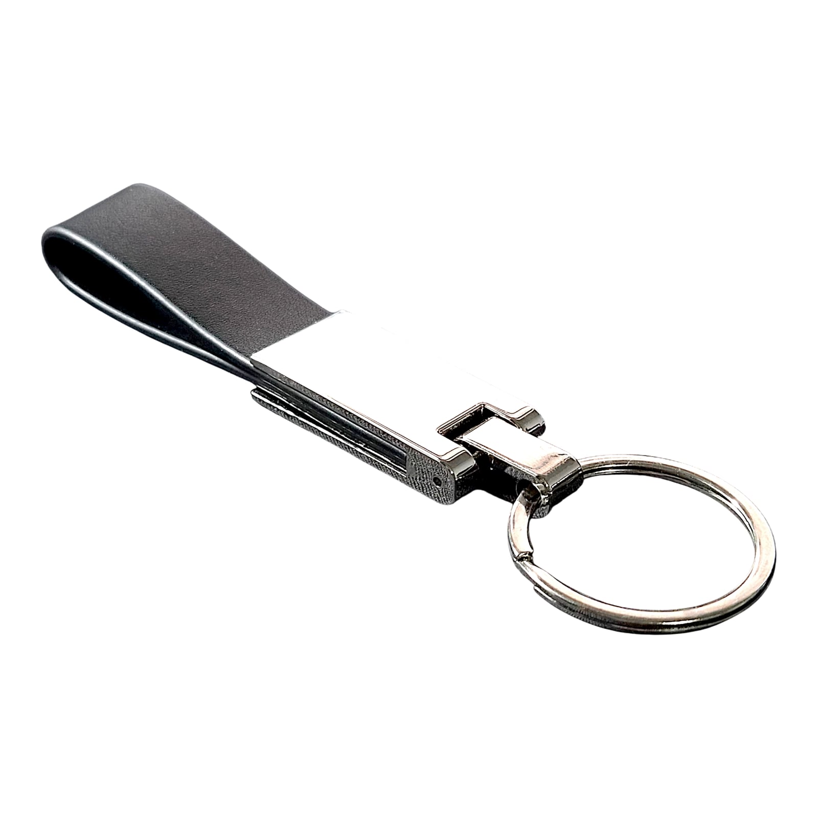 Llavero Metálico Con Accesorio De Cuero