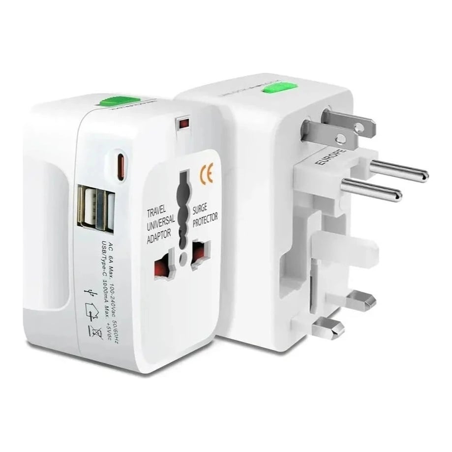 Adaptador Universal Viajero Con USB-C