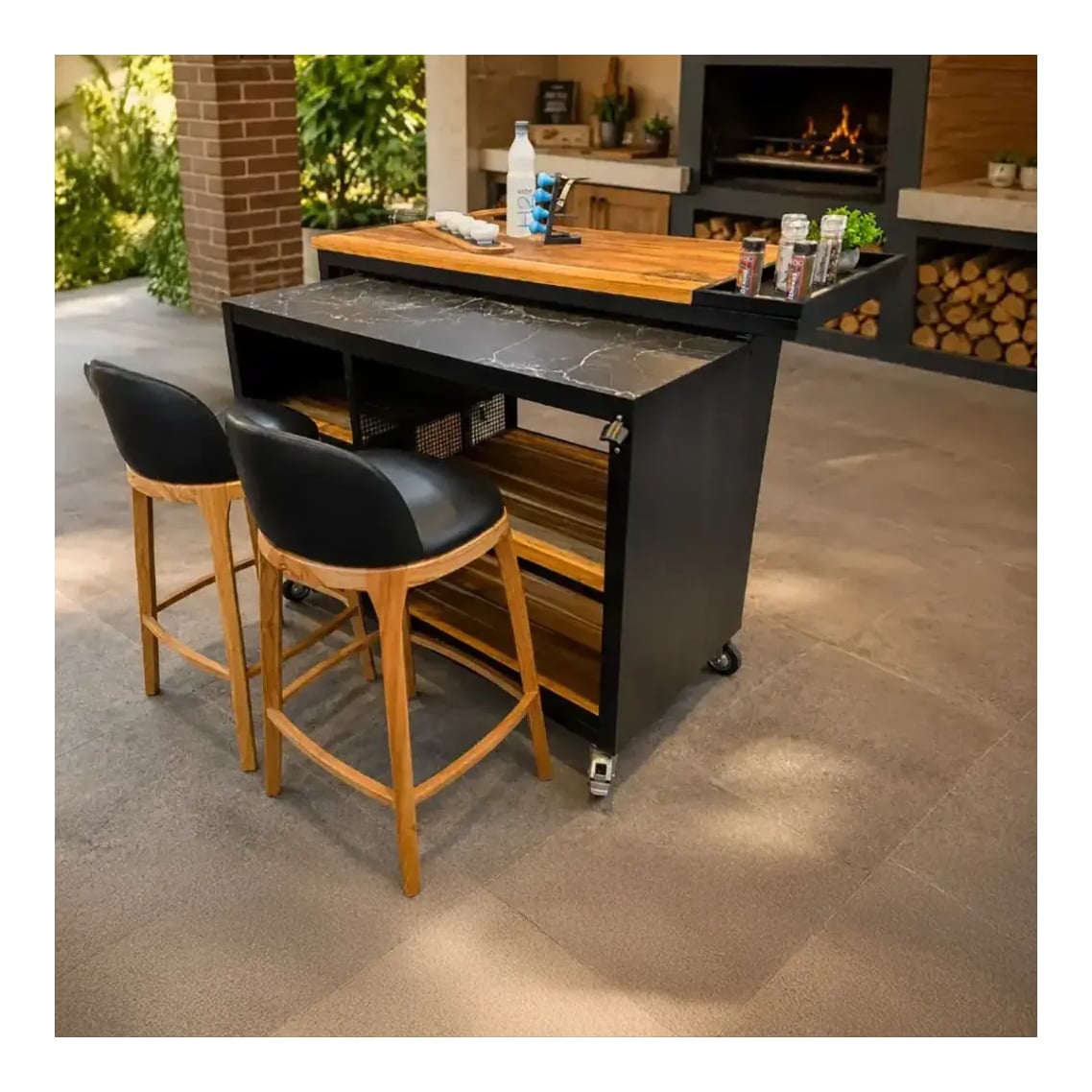 Barra Iron Wood Móvil Extensible 14160 Teka