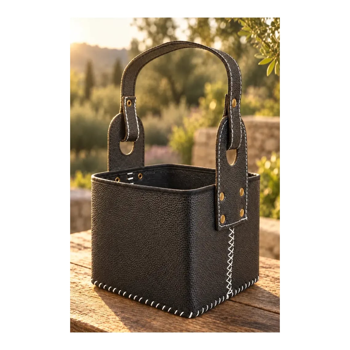 Canasta Matera Uruguaya Ecocuero