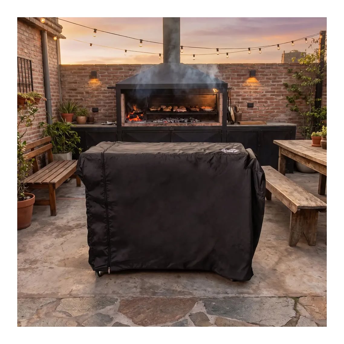 Funda Tracker Negra Para Barra Extensible 120x40 cm
