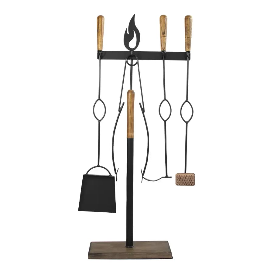 Juego De Asador Premium De Pie 4 Piezas