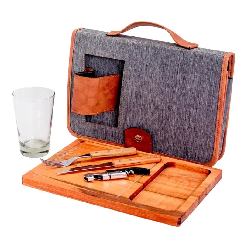 Porta Tablita X1 Luxe Con Vaso Vidrio