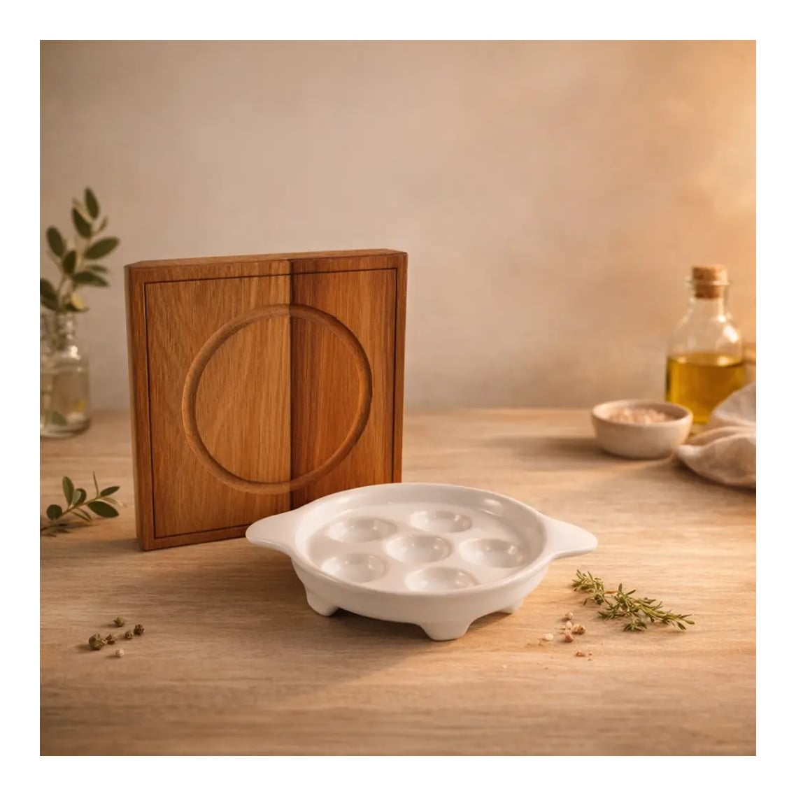 Provoletera Con Base De Madera