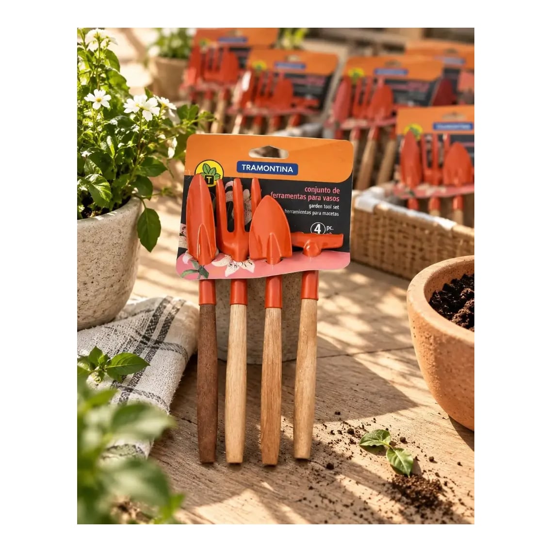Set De Herramientas De Jardin Tramontina Mini 4 Piezas