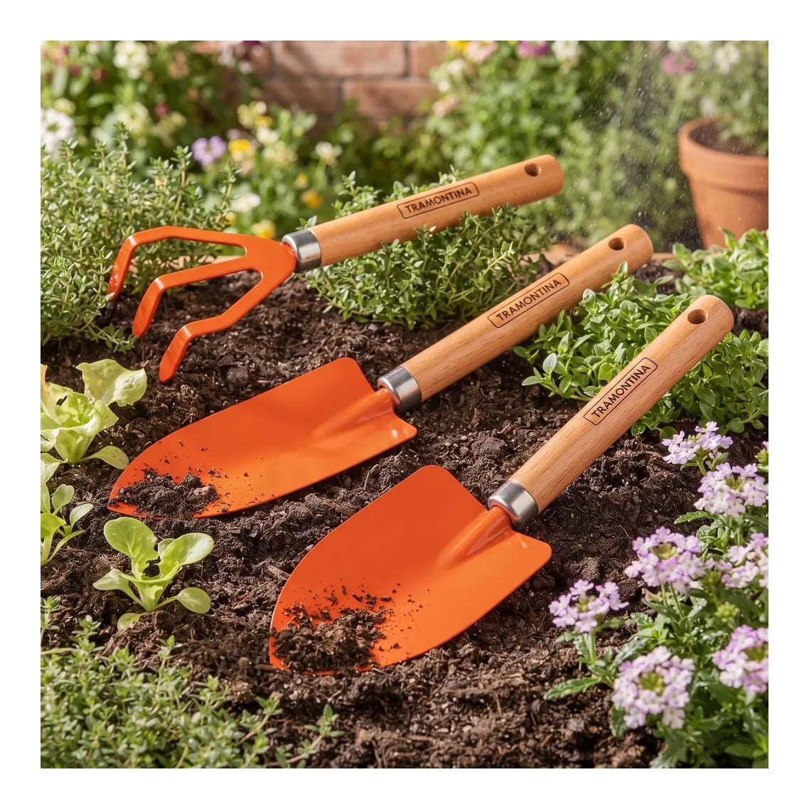 Set De Herramientas De Jardín Tramontina 3 Piezas
