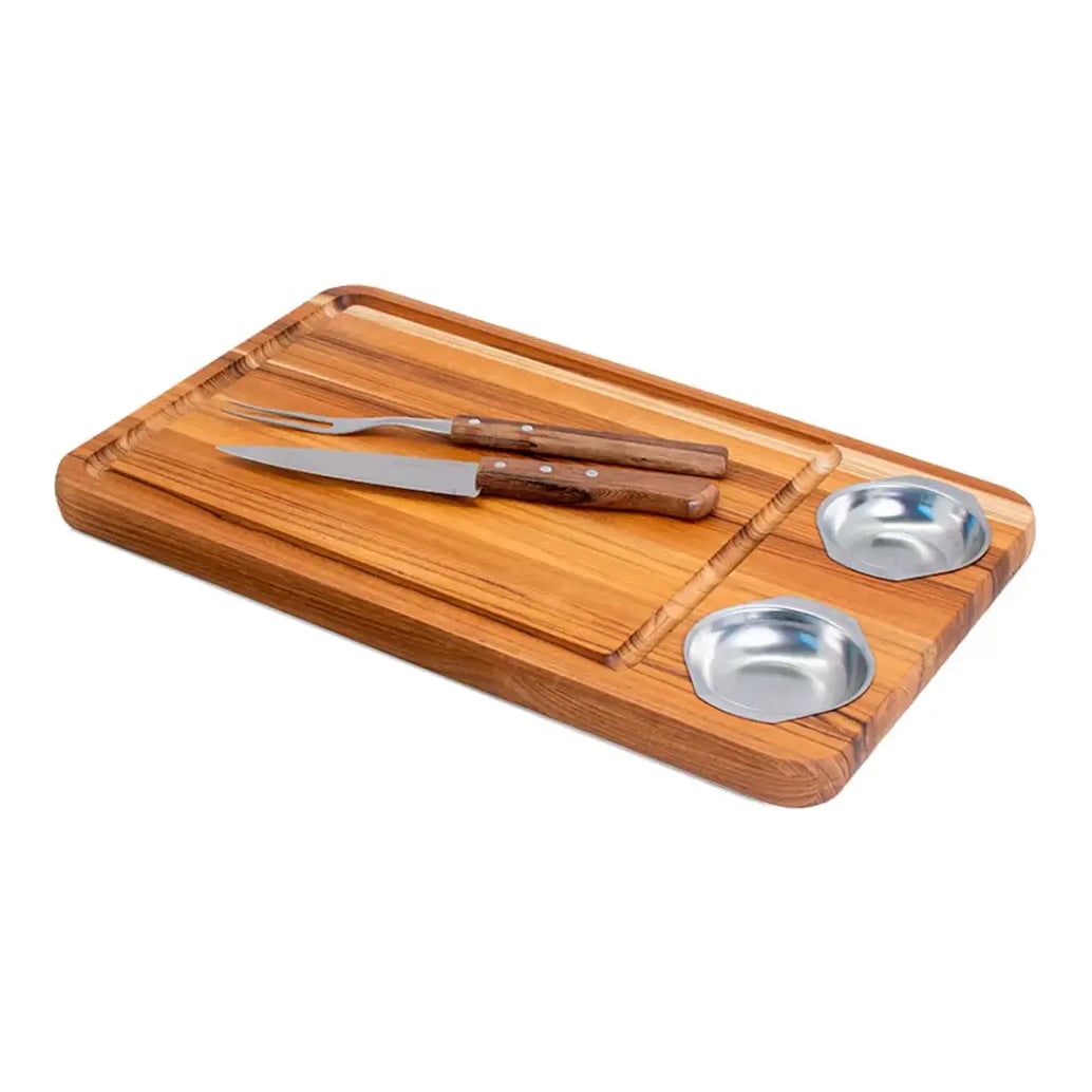 Set Tabla Teka Con 2 Recipientes 48x30x4 cm En Caja