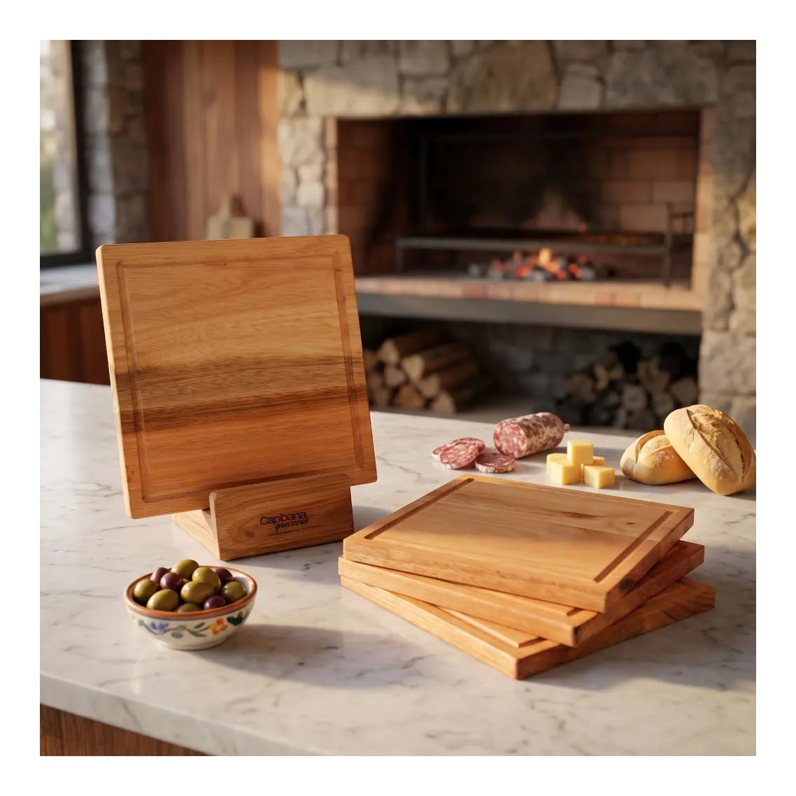 Set X4 Platos Cuadrado Gourmet (5pcs.)