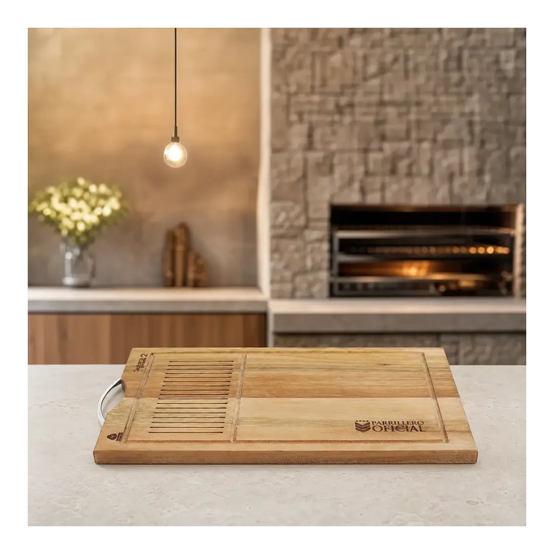 Tabla Gourmet Con Manija N°2 23x43 cm