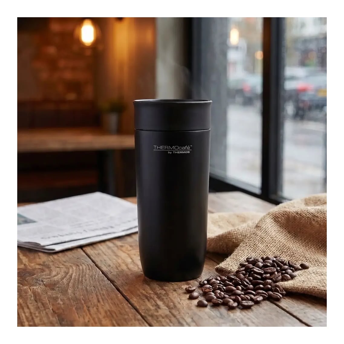 Vaso Thermos 360 ml Tapa Pulsador