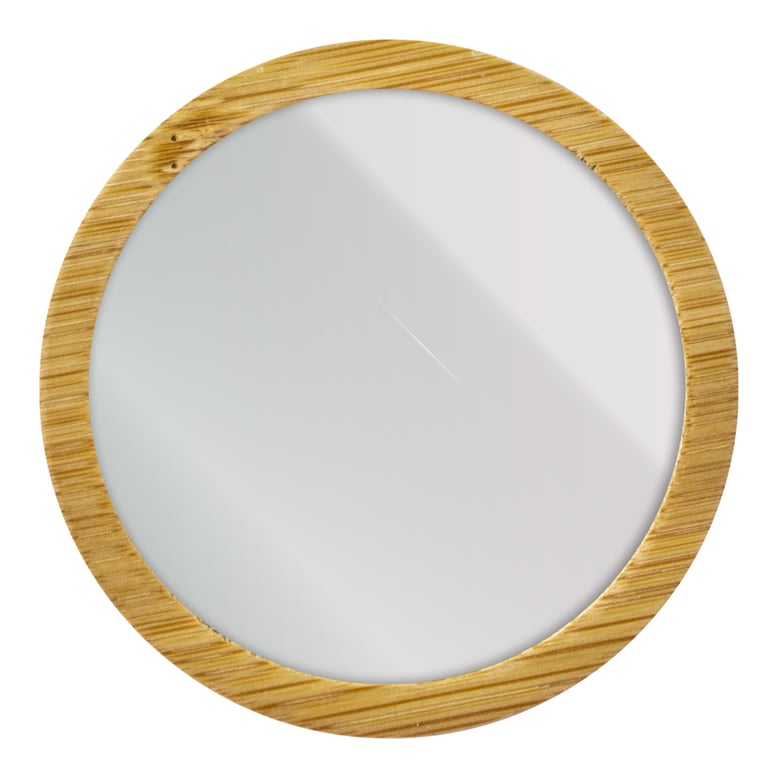 Espejo De Bambú Circular ¨bella¨